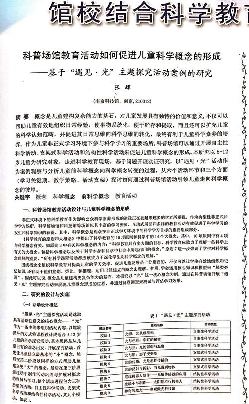 我館論文獲第二十四屆全國科普理論研討會暨第九屆館校結(jié)合科學(xué)教育論壇優(yōu)秀論文并參加現(xiàn)場交流