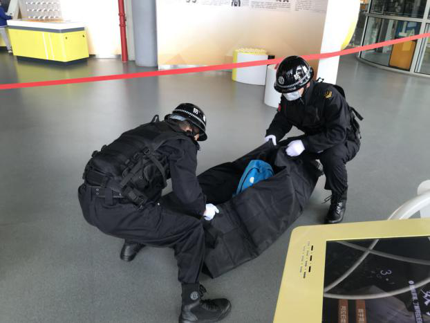 我館組織開展反恐怖襲擊演練和消防疏散演練