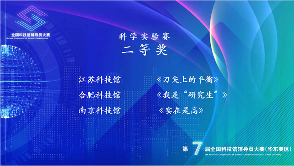 南京科技館在第七屆全國科技館輔導(dǎo)員大賽（華東賽區(qū)）選拔賽中喜獲佳績(jī)