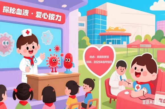 “探秘血液·愛心接力”公益科普活動在南京科技館順利舉辦